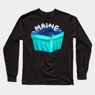 Maine Blueberries Long Sleeve T-Shirt